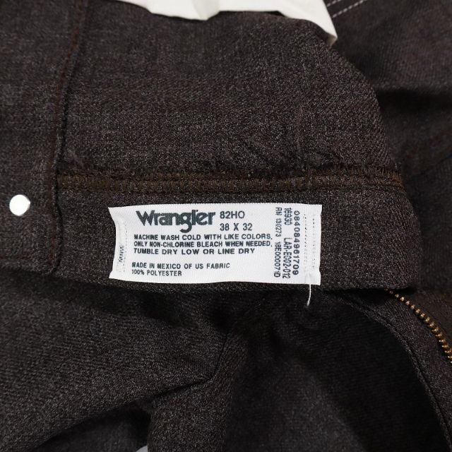 Wrangler(ラングラー)の美品 大きいサイズ ラングラードレスジーンズ フレアパンツ ブラウン XL相当 メンズのパンツ(スラックス)の商品写真