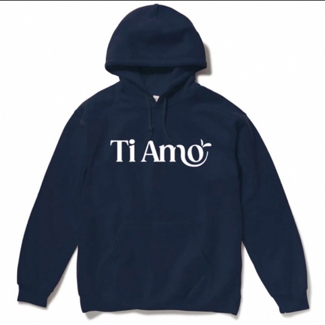 XLサイズ】 Ti Amo Logo Hooded minnano NAVY - パーカー