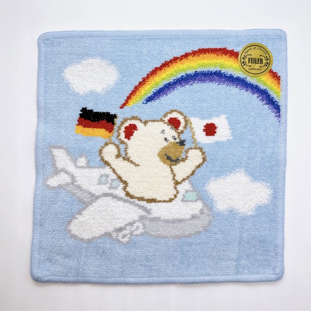 FEILER - フェイラー リーベ 飛行機 ハンカチ 廃盤品 FEILERの FEILER - フェイラー リーベ 飛行機 ハンカチ 廃盤品 FEILERの