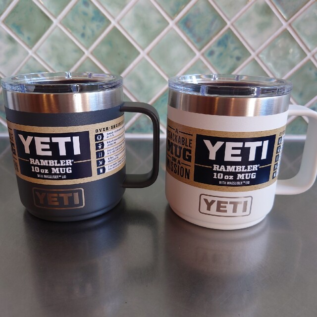 シルバーピーチ YETI RAMBLER 10 OZ ランブラー マグ チャコール 4個
