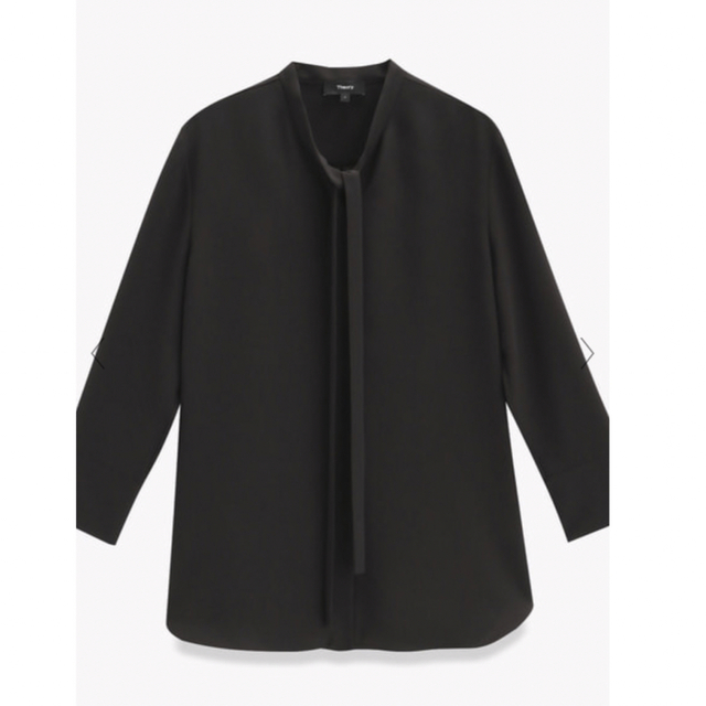 Theory Prime GGT Tie Blouse