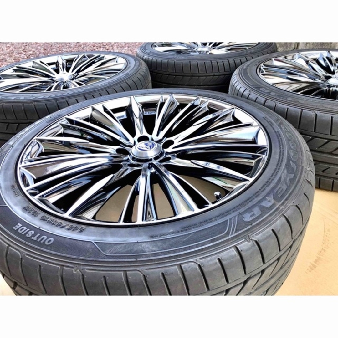 245/45R19 レイズ ヴォウジェ 超美品 GOODYEAR EAGLE ★ 自動車/バイクの自動車(タイヤ・ホイールセット)の商品写真