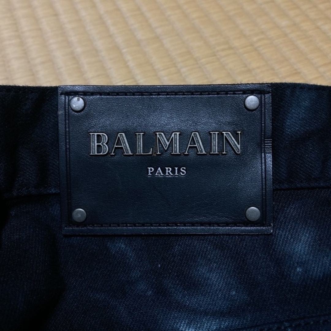 BALMAIN(バルマン)のタグ付き美品！　バルマン　タイダイムラ染めバイカースキニーデニム　サイズ29 メンズのパンツ(デニム/ジーンズ)の商品写真