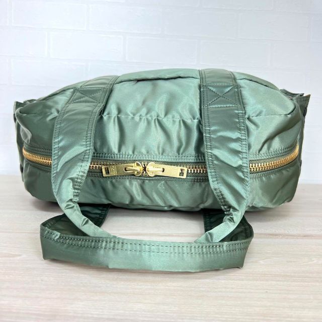 ほぼ新品☆PORTER TANKER タンカー ボストンバッグ セージグリーン