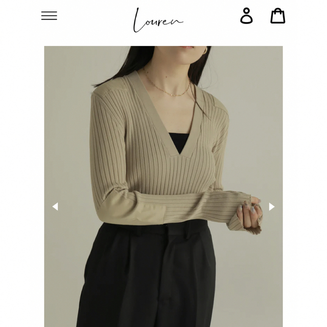 新品未使用　louren military knit bodysuitなし伸縮性