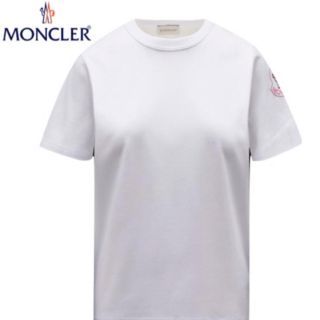MONCLER - モンクレール Moncler ロゴホワイトT シャツ Sの通販 by