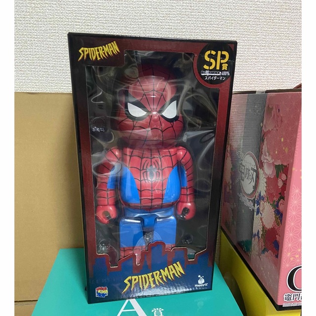 新品未開封 ベアブリック ハッピーくじ スパイダーマン 400%