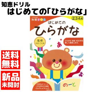 新品・送料無料　はじめてのひらがな 知育ドリル(絵本/児童書)