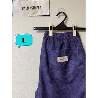 PALM/STRIPES/Seaingビーチショーツ　バギーパンツ　 L(水着)
