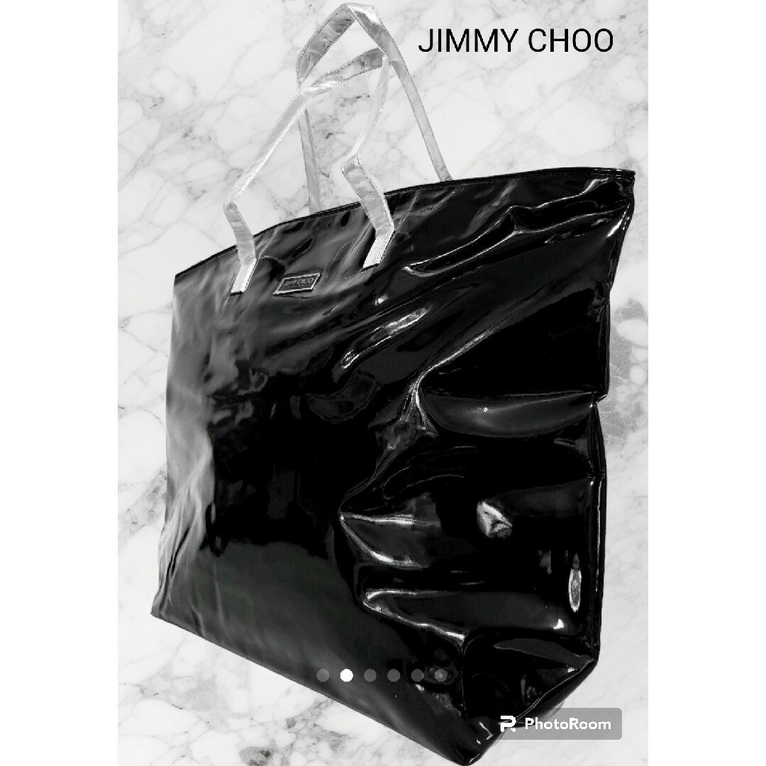 JIMMY CHOO(ジミーチュウ)のジミーチュウ　JIMMY CHOO　トートバッグ　黒 レディースのバッグ(トートバッグ)の商品写真