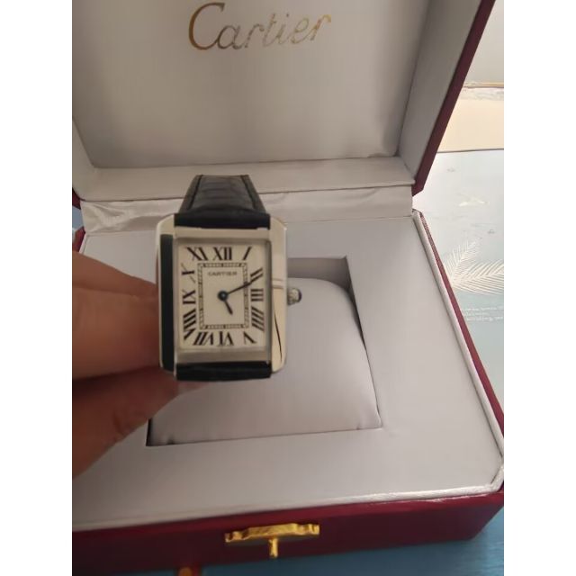 Cartier - カルティエ　タンクソロSM WSTA0030 Dバックルストラップレディース