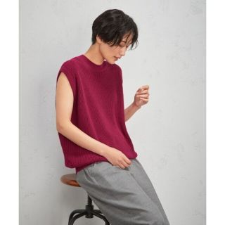 ユナイテッドアローズ(UNITED ARROWS)のAresense アーセンス リネン混ベスト(ニット/セーター)