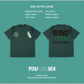 ウィンダンシー(WIND AND SEA)のWIND AND SEA カスタムTシャツ YOU AND SEA XLサイズ(Tシャツ/カットソー(半袖/袖なし))