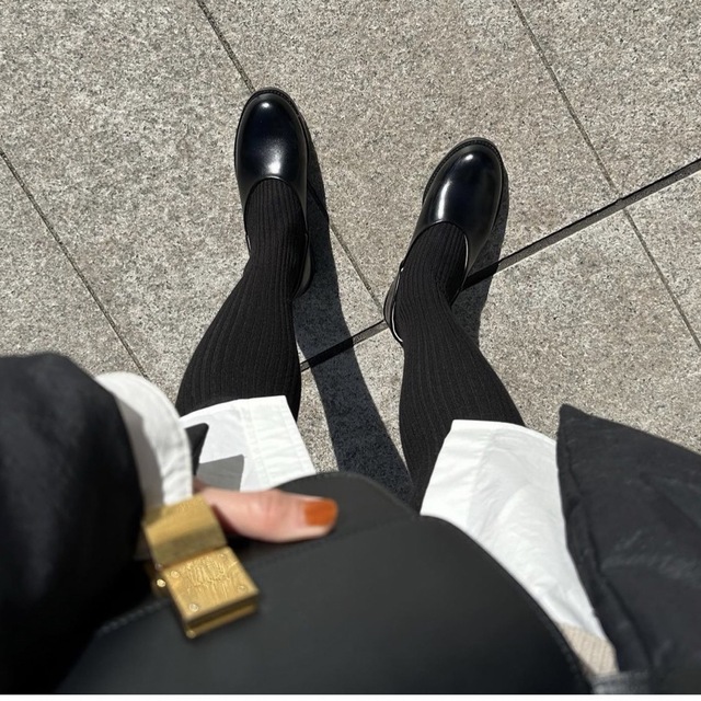 HARUTA × CLANE FLAT SHOES ブラック 38 新品未使用