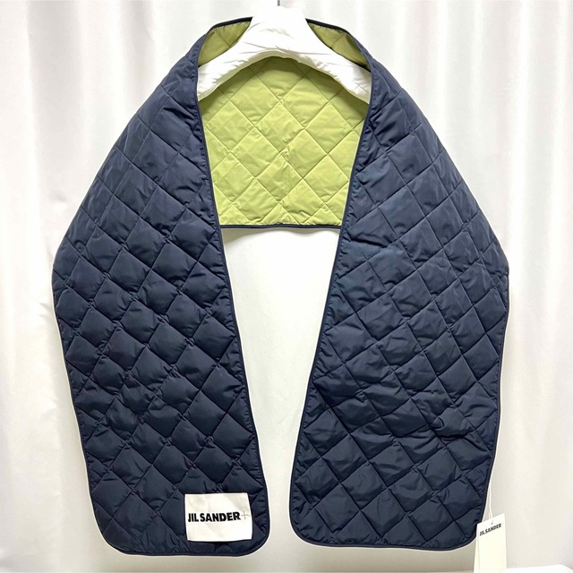 新品　JIL SANDER ロゴ ダウンマフラー