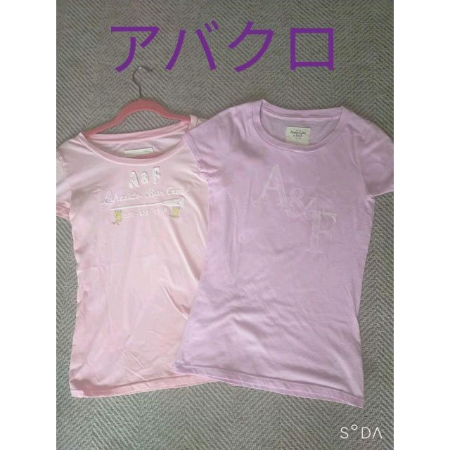 ハワイ アバクロンビー＆フィッチ アバクロＴシャツ 2枚 ピンク レディースのトップス(Tシャツ(半袖/袖なし))の商品写真