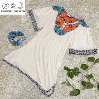 TSUMORI CHISATO - 美品 ツモリチサト チュニックワンピース 花柄