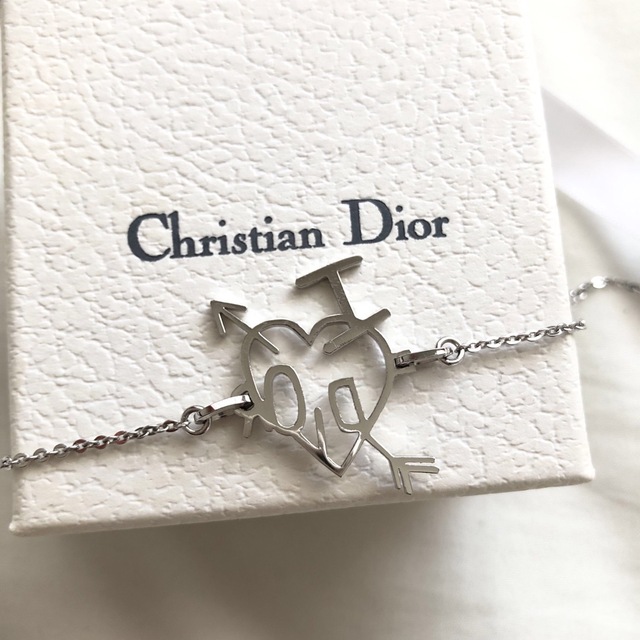 Dior(ディオール)の美品　DIOR ディオール　ブレスレット　ハートブレスレット メンズのアクセサリー(ブレスレット)の商品写真