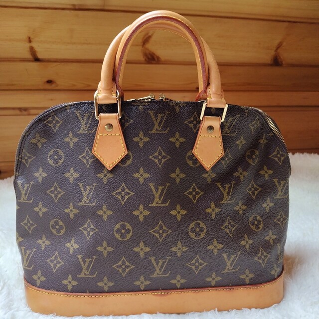 美品 ルイヴィトン LOUIS VUITTON アルマ ハンドバッグ モノグラム 当