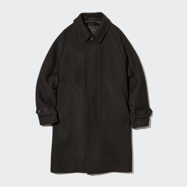☆新品 タグ付き UNIQLO シングルブレストコート ダークブラウン