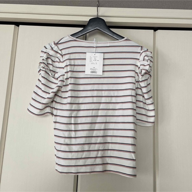 Shelly island(シェリーアイランド)のスクエアネック　ボーダーTシャツ メンズのトップス(Tシャツ/カットソー(半袖/袖なし))の商品写真