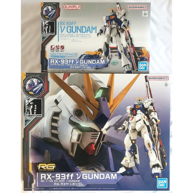 GUNDAM SIDE-F RG νガンダム&ENTRYGRADE νガンダム