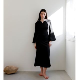 katrin tokyo / bell sleeve slit onepiece(ロングワンピース/マキシワンピース)