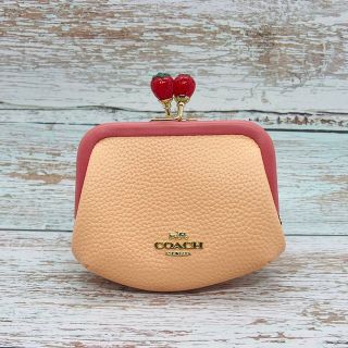 【新品未使用】COACH ノラキスロック　いちご　がま口　　財布　小物入れ