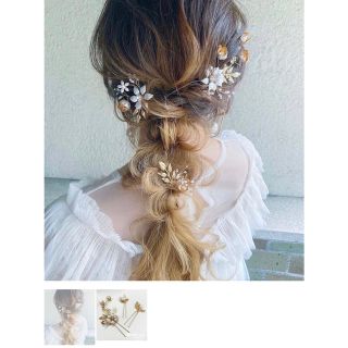 ヘアアクセサリー　ヘアピン　ウェディング(ヘアピン)