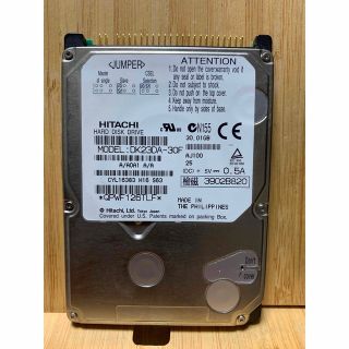 ヒタチ(日立)のHDD 2.5 30GB IDE HITACHI(PCパーツ)