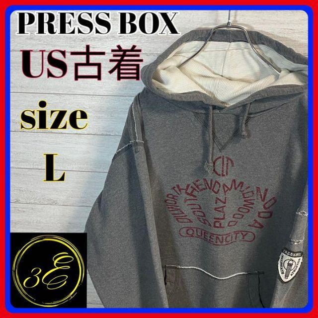 PRESS BOX  US ブルゾン パーカー オーバーサイズL グレー