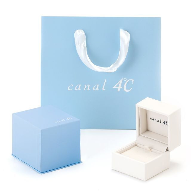 canal4℃カナルヨンドシーK10ホワイトゴールドWGネックレス 151816