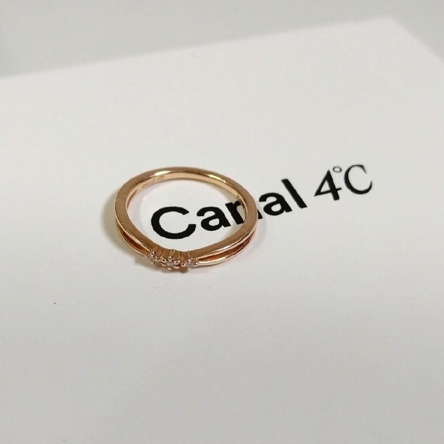 canal４℃(カナルヨンドシー)のcanal4℃　K10ピンクゴールド　ピンキーリング レディースのアクセサリー(リング(指輪))の商品写真
