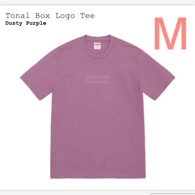Tonal Box Logo Tee Purple M