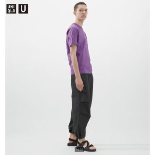 UNIQLO U ワイドフィットパラシュートパンツ 73 DARK PURPLE