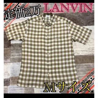 ランバン(LANVIN)のLANVIN ランバン　半袖　シャツ　ゴルフ　チェック(シャツ)