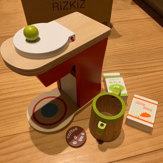 美品　木製おままごと　コーヒーサーバーセット(知育玩具)