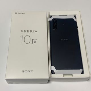 エクスペリア(Xperia)のSONY Xperia 10 IV A202SO ブラック 新品未使用(スマートフォン本体)