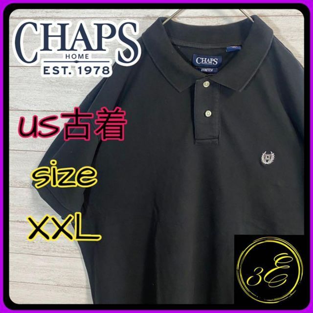 CHAPS ポロシャツ US オーバーサイズXXL ブラック