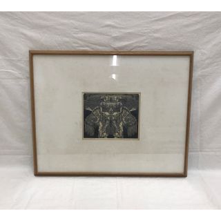 唐沢斉 小口版画 盲天使の鏡 版画 木版画 | www.victoriartilloedm.com
