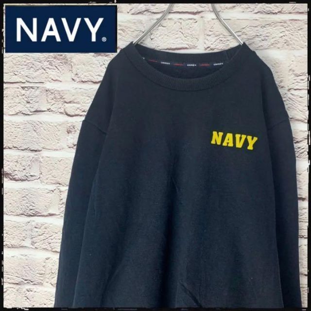 【US古着】NAVY トレーナー　スウェット　ゆるだぼ　古着男子　古着女子 メンズのトップス(スウェット)の商品写真