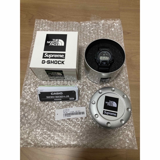 Supreme TheNorthFace G-SHOCK 腕時計 黒 国内品