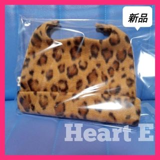 ハートイー(Heart E)の未使用♦boys Heart E デビルキャップ フリース ニット ヒョウ柄(ニット帽/ビーニー)