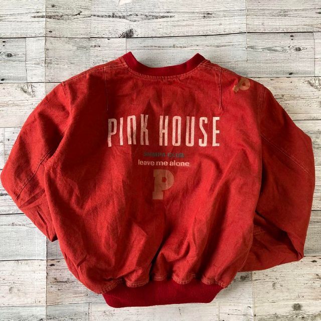 PINK HOUSE パーカー　ワッペン　ジップアップ　レア