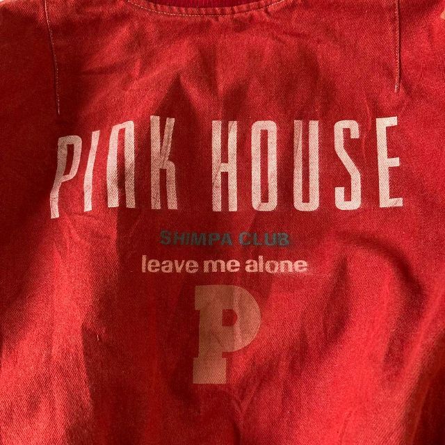 ピンクハウスPINKHOUSEブルゾンMA-1バックプリントレッド.