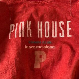 ピンクハウスPINKHOUSEブルゾンMA-1バックプリントレッド