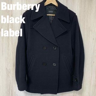 バーバリーブラックレーベル(BURBERRY BLACK LABEL)のBurberry バーバリー　ブラック　レーベル  ウール　ピーコート(ピーコート)