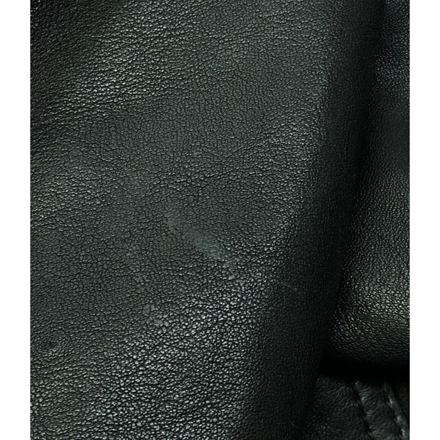 ラムレザージャケット ライダースジャケット メンズ M メンズのジャケット/アウター(ライダースジャケット)の商品写真