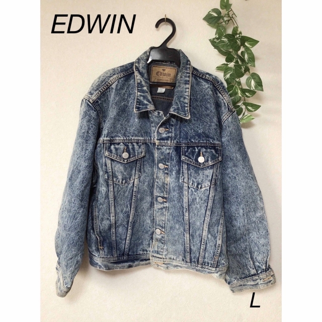 EDWIN(エドウィン)の希少　ヴィンテージ　1980年代　EDWIN. sizeL メンズのジャケット/アウター(Gジャン/デニムジャケット)の商品写真