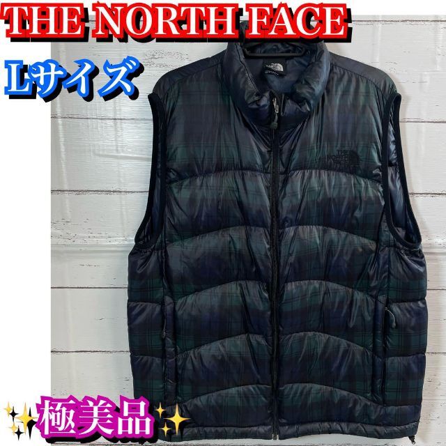 極美品✨ The North Face ダウンベスト　Lサイズ　グリーン　緑